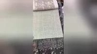 Almofada estofada em jacquard com verificação de alta densidade da moda doméstica